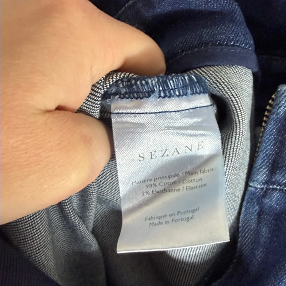 Sezane Salopette Rosalie Denim Overalls - Picture 10 of 10